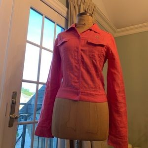 Lacoste pink jacket